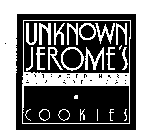 UNKNOWN JEROME'S EXTRAORDINARY ALPHABETICAL COOKIES