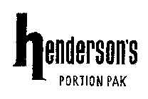 HENDERSON'S PORTION PAK