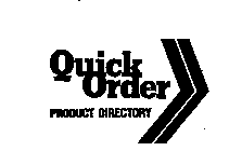 QUICK ORDER PRODUCT DIRECTORY
