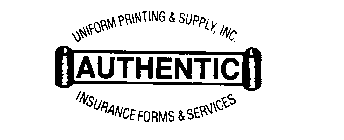 AUTHENIC UNIFORM PRINTING & SUPPLY, INC. INSURANCE FORMS & SERVICES