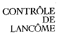 CONTROLE DE LANCOME