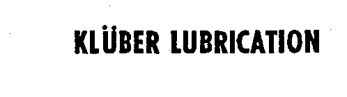 KLUBER LUBRICATION