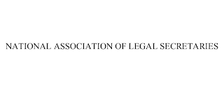 NATIONAL ASSOCIATION OF LEGAL SECRETARIES