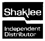 SHAKLEE INDEPENDENT DISTRIBUTOR