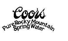COORS PURE ROCKY MOUNTAIN SPRING WATER