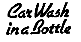 CAR WASH IN A BOTTLE