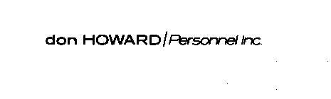 DON HOWARD PERSONNEL