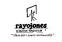 RAYOJONES WINDOW WASHING WHERE LABOR HONORS WORKMANSHIP