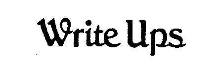 WRITE UPS