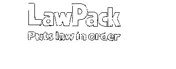 LAWPACK PUTS LAW IN ORDER