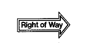 RIGHT OF WAY
