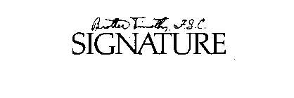 BROTHER TIMOTHY, F.S.C. SIGNATURE