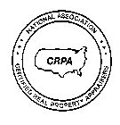 CRPA, NATIONAL ASSOCIATION CERTIFIED REAL PROPERTY APPRAISERS