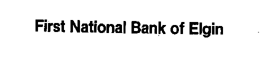 FIRST NATIONAL BANK OF ELGIN