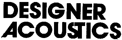 DESIGNER ACOUSTICS
