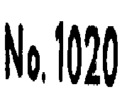 NO. 1020