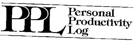 PPL/PERSONAL PRODUCTIVITY LOG