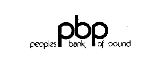 PBP PEOPLES BANK OF POUND