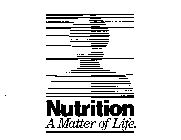 NUTRITION A MATTER OF LIFE.