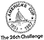 THE 26TH CHALLENGE AMERICA'S CUP 1851-1987