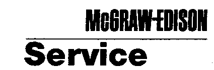 MCGRAW-EDISON SERVICE