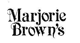 MARJORIE BROWN'S