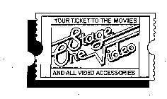 STAGE ONE VIDEO YOUR TICKET TO THE MOVIES AND ALL VIDEO ACCESSORIES