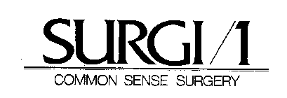 SURGI/1 COMMON SENSE SURGERY