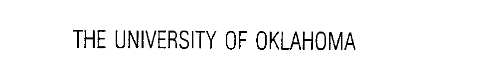 THE UNIVERSITY OF OKLAHOMA