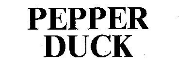 PEPPER DUCK