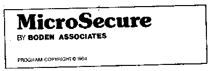 MICROSECURE BY BODEN ASSOCIATES