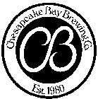 CHESAPEAKE BAY BREWING CO. EST. 1980 CB