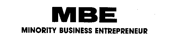 MBE MINORITY BUSINESS ENTREPRENEUR