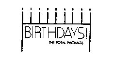 BIRTHDAYS! THE TOTAL PACKAGE