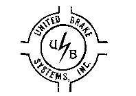 UNITED BRAKE SYSTEMS, INC. UB