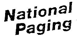 NATIONAL PAGING