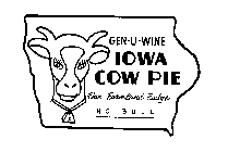 GEN-U-WINE IOWA COW PIE FINE FARMLAND FUDGE NO BULL