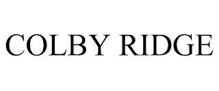 COLBY RIDGE