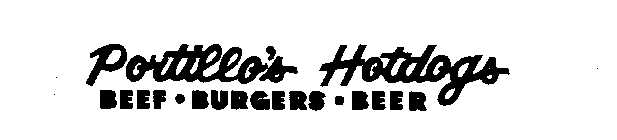 PORTILLO'S HOTDOGS BEEF BURGERS BEER