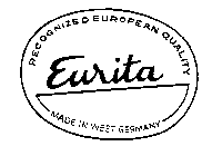 EURITA RECOGNIZED EUROPEAN QUALITY MADE IN WEST GERMANY