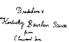 BRADSHAW'S KENTUCKY BOURBON SAUCE FROM ELMWOOD INN
