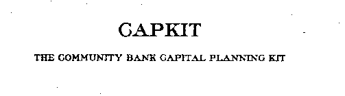 CAPKIT THE COMMUNITY BANK CAPITAL PLANNING KIT