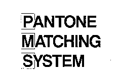 PANTONE MATCHING SYSTEM