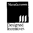 MANUFACTURERS DESIGNED INCENTIVES