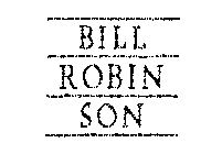 BILL ROBINSON