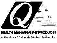 Q HEALTH MANAGEMENT PRODUCTS