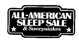 ALL-AMERICAN SLEEP SALE & SWEEPSTAKES