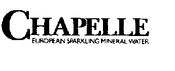 CHAPELLE EUROPEAN SPARKLING MINERAL WATER