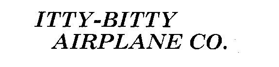 ITTY-BITTY AIRPLANE CO.