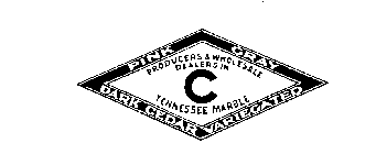 C PRODUCERS & WHOLESALE DEALERS IN TENNESSEE MARBLE PINK GRAY DARK CEDAR VARIEGATED
